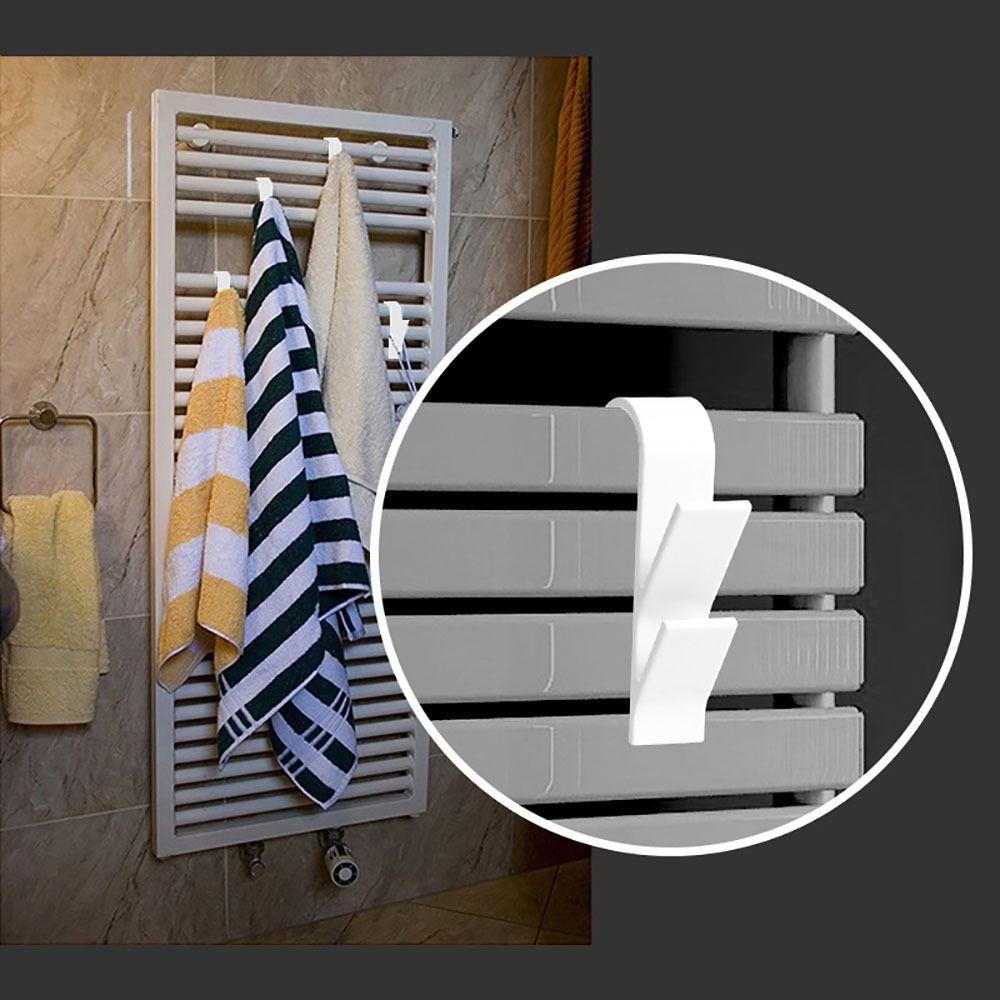 

4шт пластиковая сушилка для радиатора белая вешалка для одежды прочный крючок для тряпки