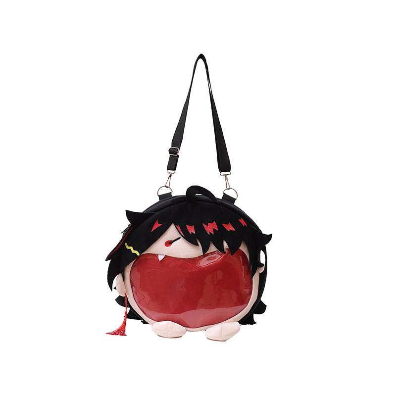 

New Backpack Plush Featuring Vox Big Mouth Anime Pattern For Casual Outings
