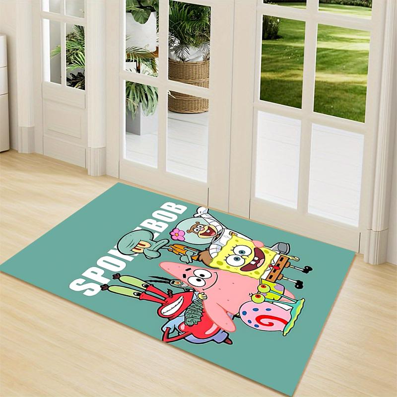 Spongebob Friends Adventure Carpet Rug Soft Washable Antislip Home Living Room Sofa Mats Personalized Christmas Rug