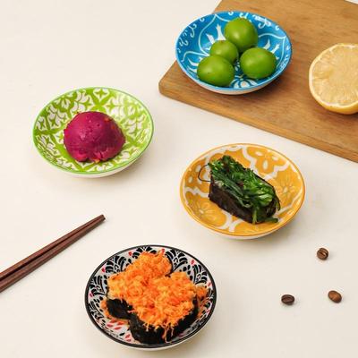 Ceramic Condiment Dishes, Bohemian Style Plates, Sauce Dishes, Suitable For Kitchens, Restaurants, Sushi Shops, And Picnics