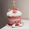 JC Peluche de Pastel de Cumpleaños de Melocotón Lindo - Regalo Perfecto para Novia