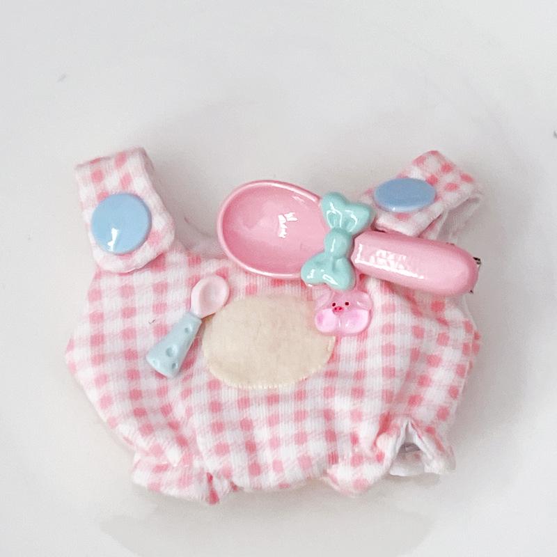 

В наличии одежда для хлопковой куклы 10 см: Милый набор шляпы и комбинезона для наряжания 13-сантиметрового мишки 13cm Self-Deprecating Bear Clothes