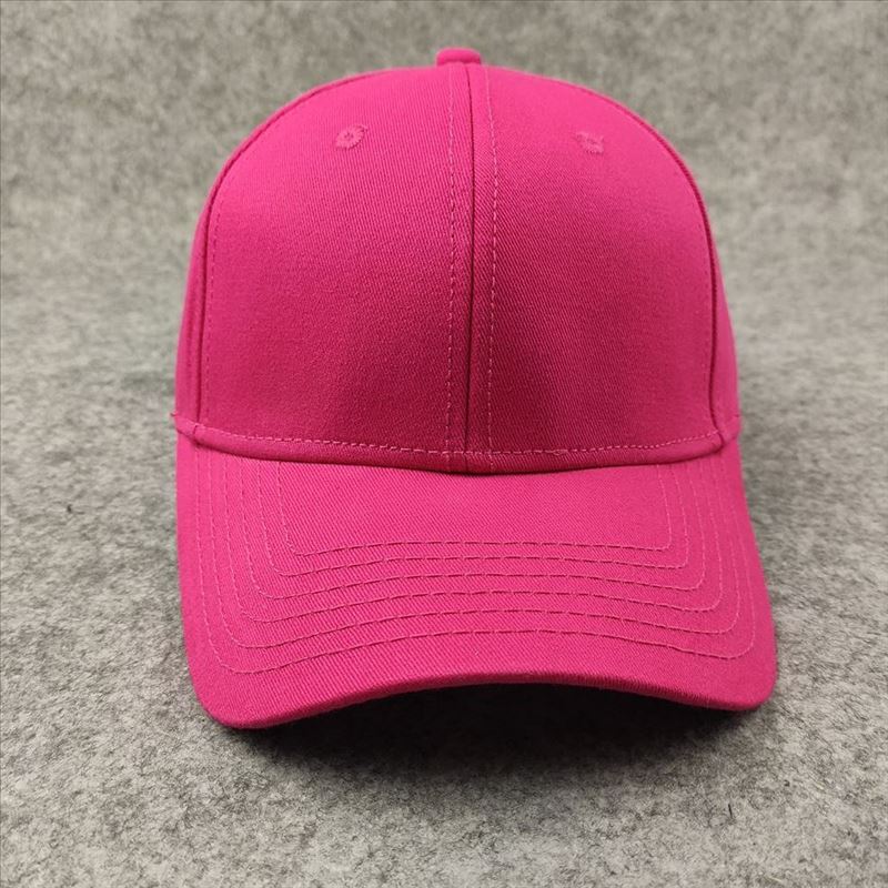 Hard Top Cotton Baseball Cap Big Head Circumference Men's Hat Solid Color Cap Autumn and Winter New Couple Hat