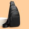 Men's Lychee Pattern Casual Breast Bag