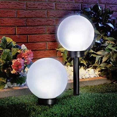 2 Peças Luzes Solares Externas Impermeáveis LED Energia Solar Externa Luz de Caminho de Jardim Pátio Paisagem Lâmpada Spot de Estrada Gramado Quintal