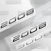 Car Badges For b444 3008 2008 5008 New Style Rear Trunk Emblem Metal 3D Stickers Body Decals Lettering Decor Styling 444b