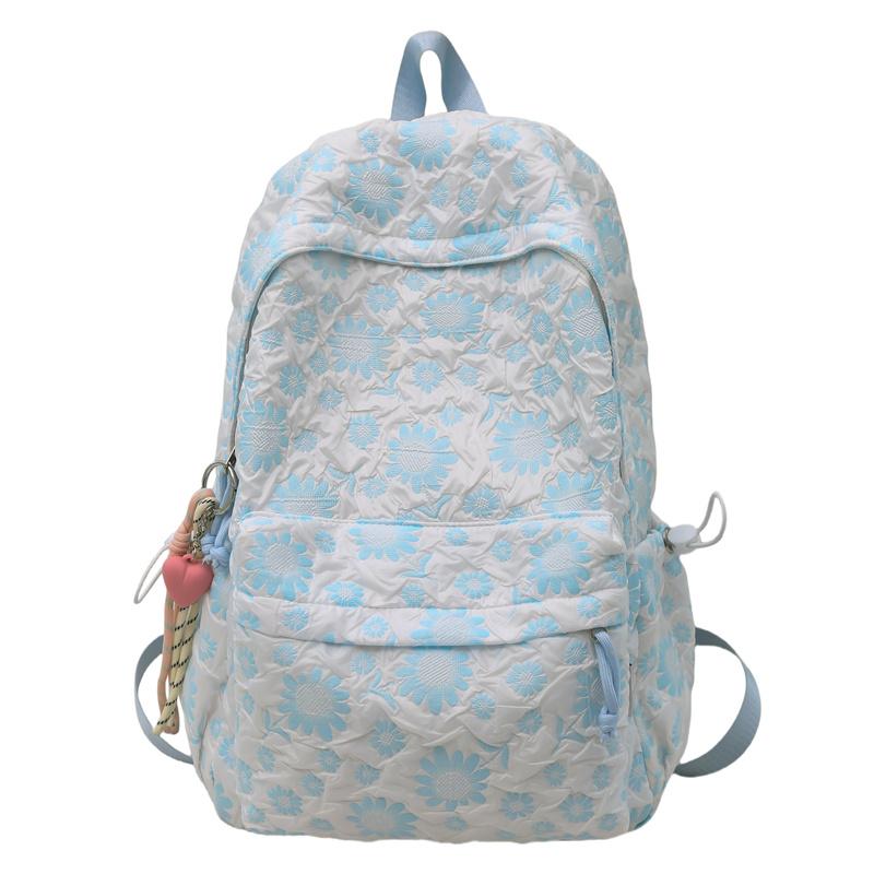 

Школьный рюкзак с принтом для учащихся средних и старших классов, женский рюкзак большой вместимости Large синий