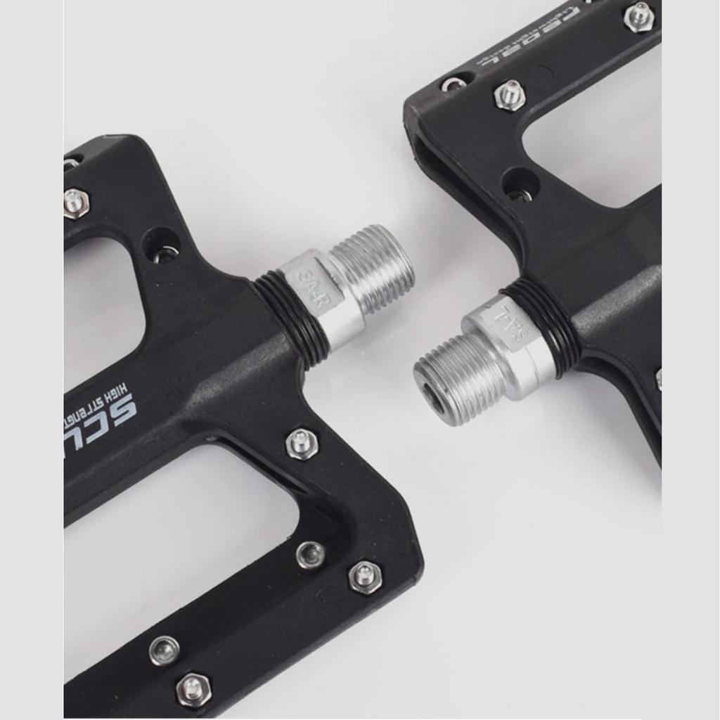 HOUSON Bicycle Nylon Bicycle Platform Inch Bicycle Road Bike Pedals Electric Mountain Folding and Road Bike Pedals Pedals, 9/16 Pedals, Pedals, (for