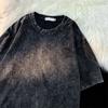 Men's Acid Wash Oversized T-Shirt Vintage Distressed Crew Neck Short Sleeve Streetwear Top