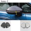 For VW Volkswagen Touran L 2016 2017 2018   Car Body Stick Rear View Eyebrow Side Glass Mirror Cover Trim Frame Parts