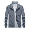 Summer 2025 Men's Clothing Ultra-thin Breathable Stand-up Collar UV Protection Jacket Fishing Suit Men's Skin Clothing