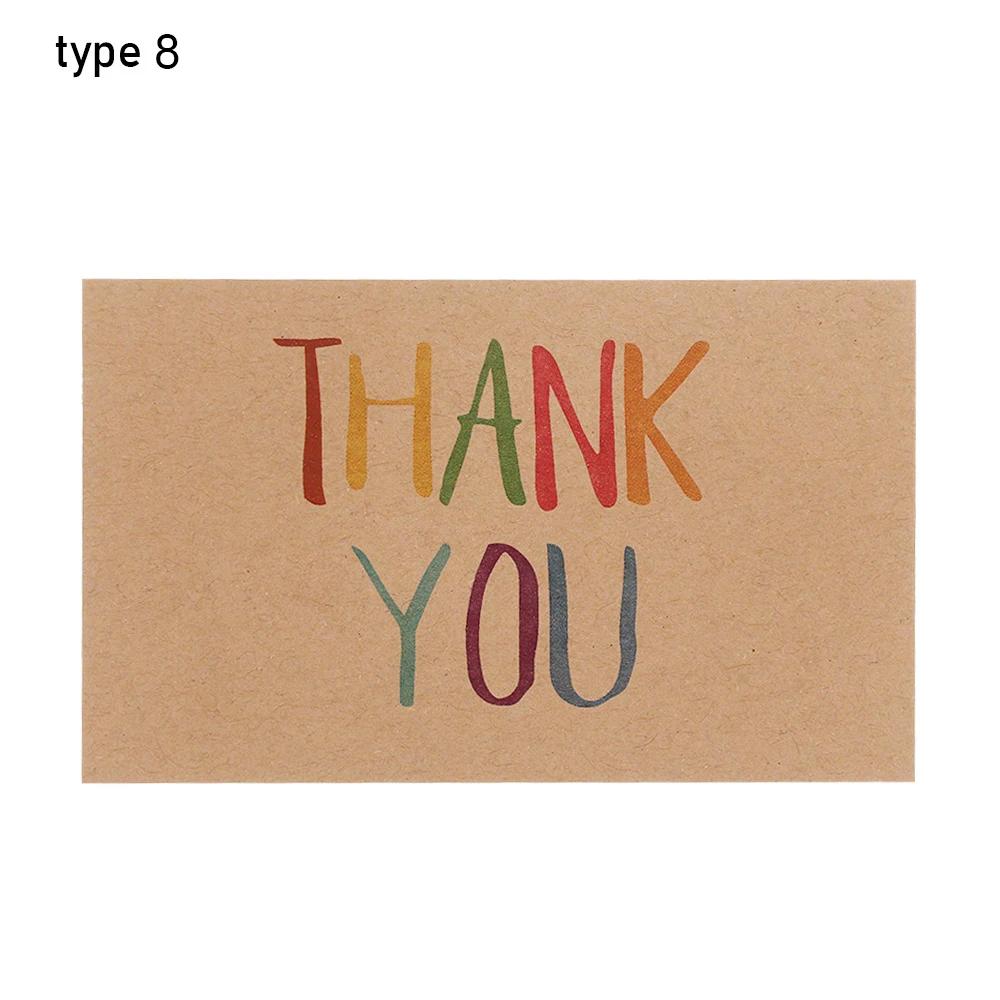 30pcs New Kraft Paper Cards Thank You For Your Order Card For Small Shop Gift Decoration Card For Small Business