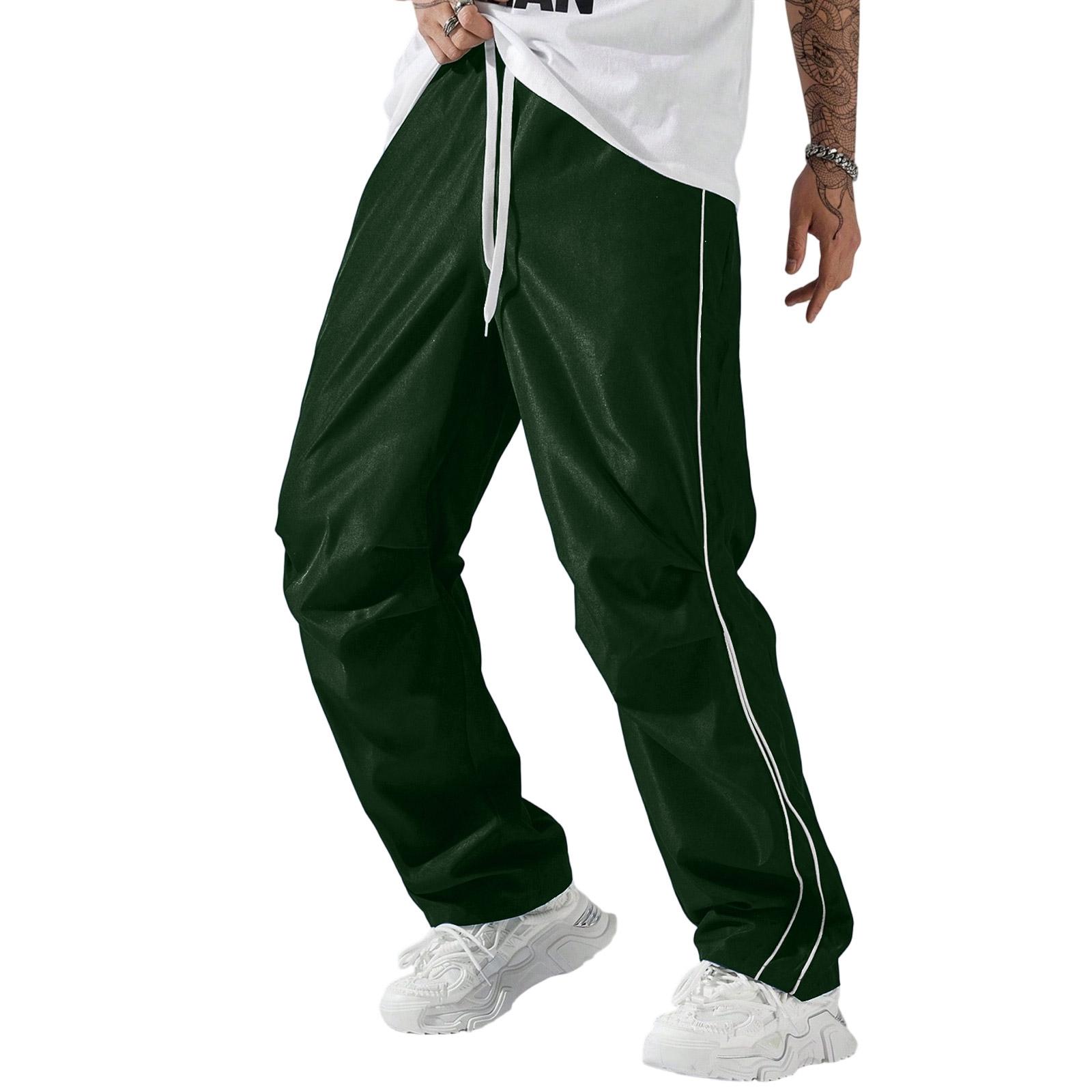 

Men s Casual Stylish Side-striped Straight-leg Pants - Men s Lightweight Breathable Sports Casual Trousers L