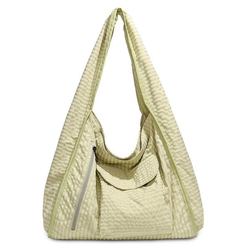 Plaid Tote Bag Women's Lightweight Large Capacity Shoulder Bag