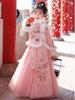 Girls' Velvet Hanfu Winter Outfit - Chinese New Year 2025 Tang Suit Costume