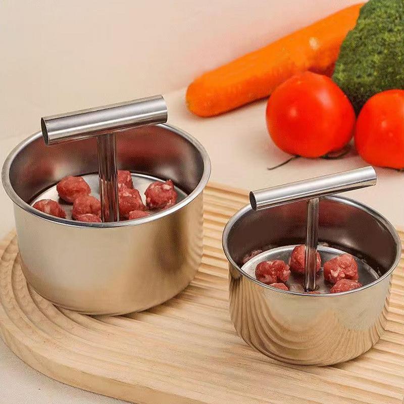 Meat Ball Maker Tool Stainless Steel Presser Round Rice Ball Shaper Spoon Meatball Making Mold Non Stick Stuffed Kitchen Gadget