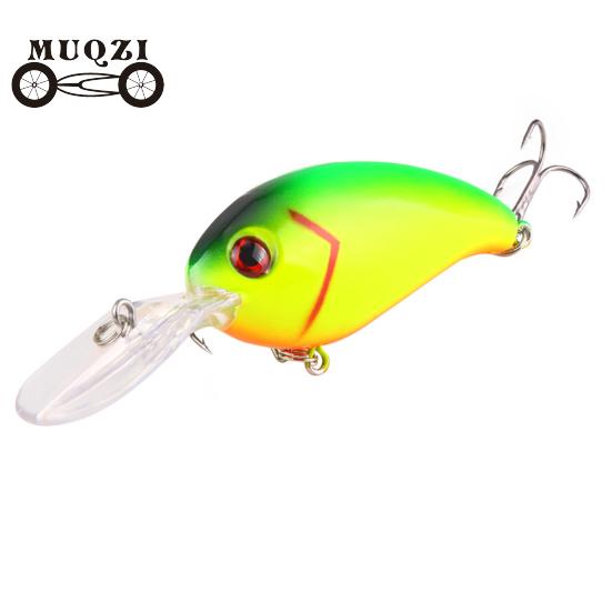 1Pc Crank 3D Eyes Fishing Lure Hard Bait Bass Crankbait Sharp Fish Hook Tackle