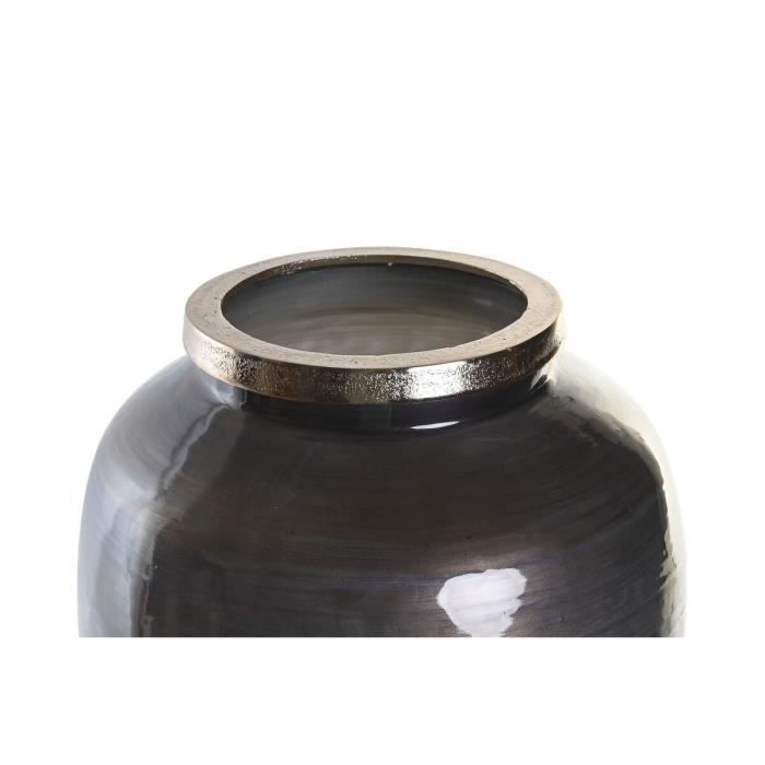 Vase décoratif - Moderne - Multicouleur - Verre et aluminium - 29 x 29 x 52 cm