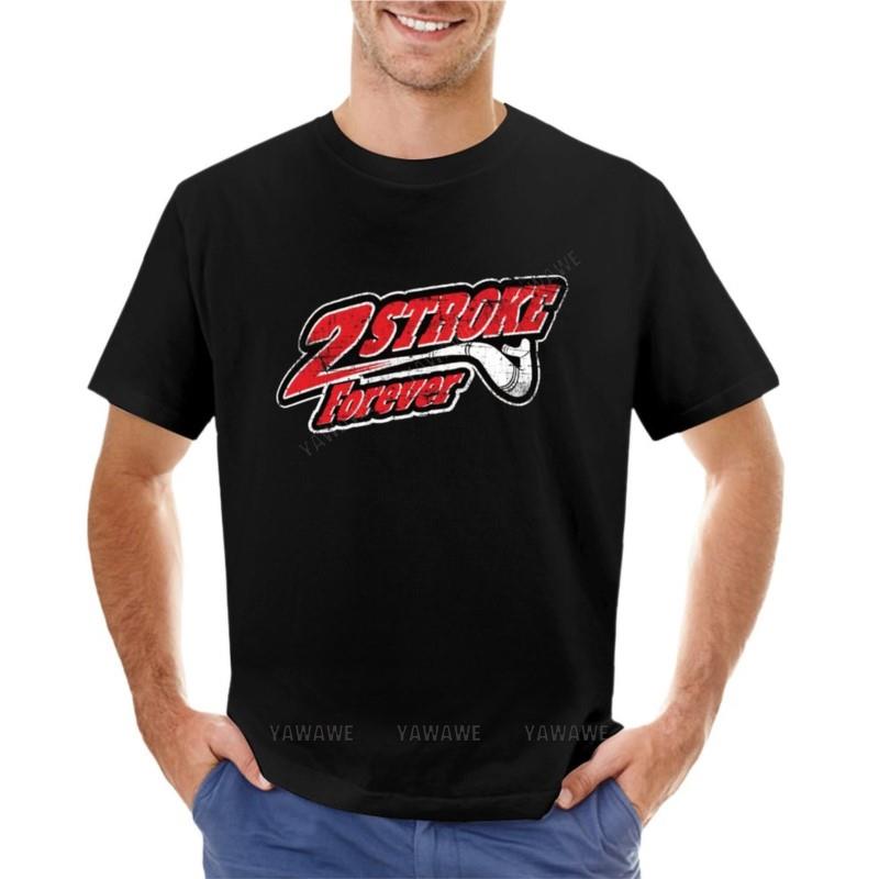 T-shirt Motocross Enduro Dirtbike 2 Tempi Per Sempre felpa t-shirt da uomo pacco t-shirt uomo cotone girocollo t-shirt