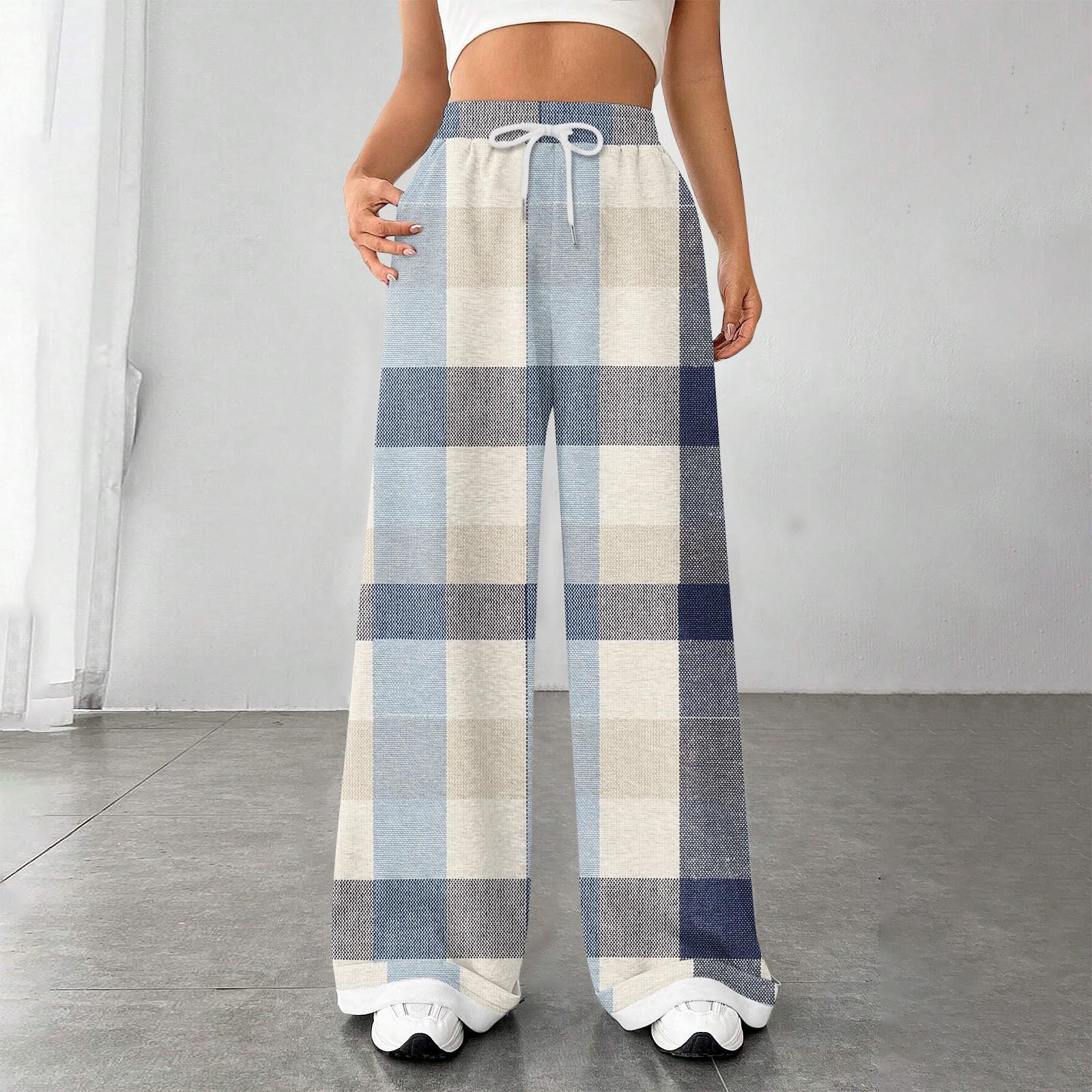 

Женские модные свободные повседневные спортивные брюки с завязками и закрытой талией, повседневные брюки M светло-синий