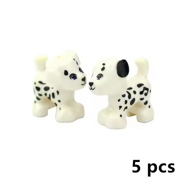 MOC City Animal Building Block Figures Goat Sheep Eagle Owl Panda Parrot Seagull Penguin Zoo Fram Accessories Bricks Toy