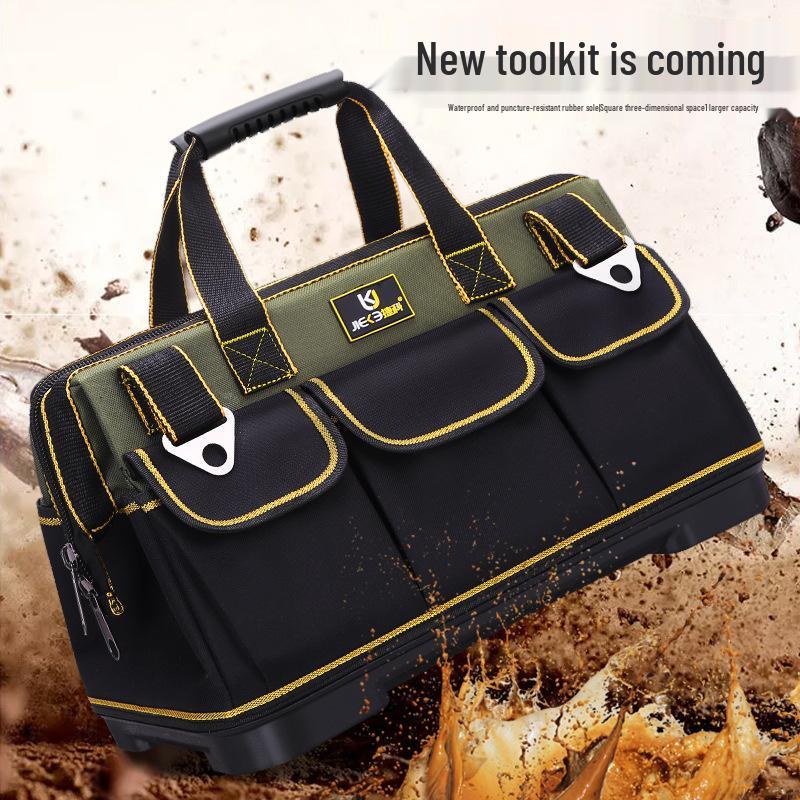 Sac à outils multifonctionnel en tissu Oxford imperméable - Épaissi et résistant à l'usure pour la réparation de matériel.