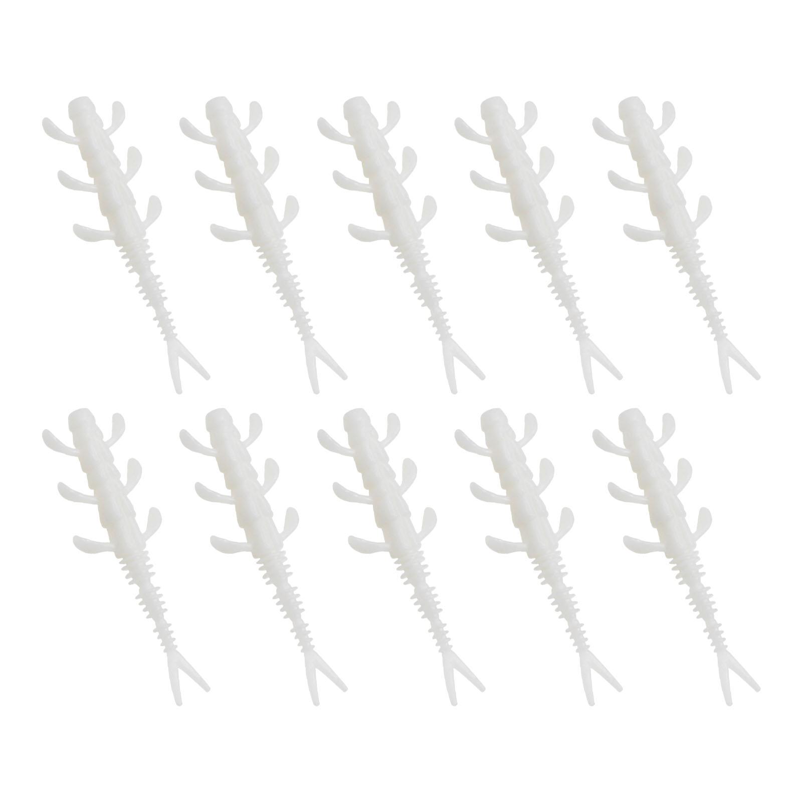 

10pcs Soft Baits 4cm 0.35g Swimbaits Mini Fishing Lures Wobblers Fishing Tackle Split Tail Lures for Bass Trout Fishing