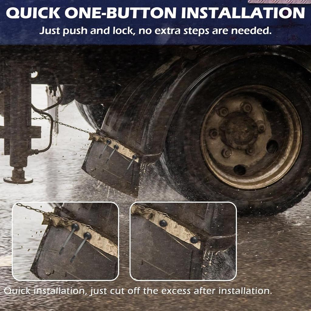 100PCS Nylon Universal Cable Tie Buckle, New Multifunctional Cable Ties Tool Fasteners, UV Resistant Automotive Zipper Clips, Heavy Duty Self-Locking