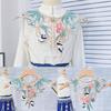 Embroidery Panda Neckwear Metal Buckled Decorative Beaded False Collar Shawl
