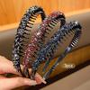 3 fashionable rhinestone headbands with teeth and anti slip hair clips suitable for Korean style hair accessories suitable for d