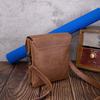 Double-layer Pocket Crazy Horse Leather Korean Men's Bag Casual Backpack Trend Waist Bag Shoulder Crossbody Bags