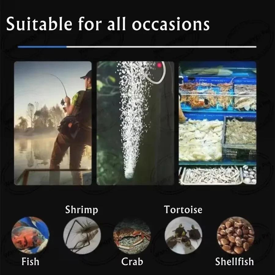 Silent Oxygenator Small Oxygen Pump Portable Mini USB Charging Fish Tank Oxygen Pump Fish Farming Aquarium Supplies