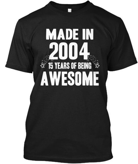 

2004 Birthday 15 Years Celebrate T-Shirt Made in the USA Size S to 5XL L
