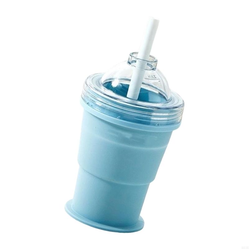 Silicone Ice Cubes Tray That Transforms Into A Folding Cup B03E