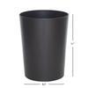 Bronze Metal Bathroom Wastebasket Decorative Trash Container Sleek Design Durable Open Top Indoor Use Household Bin