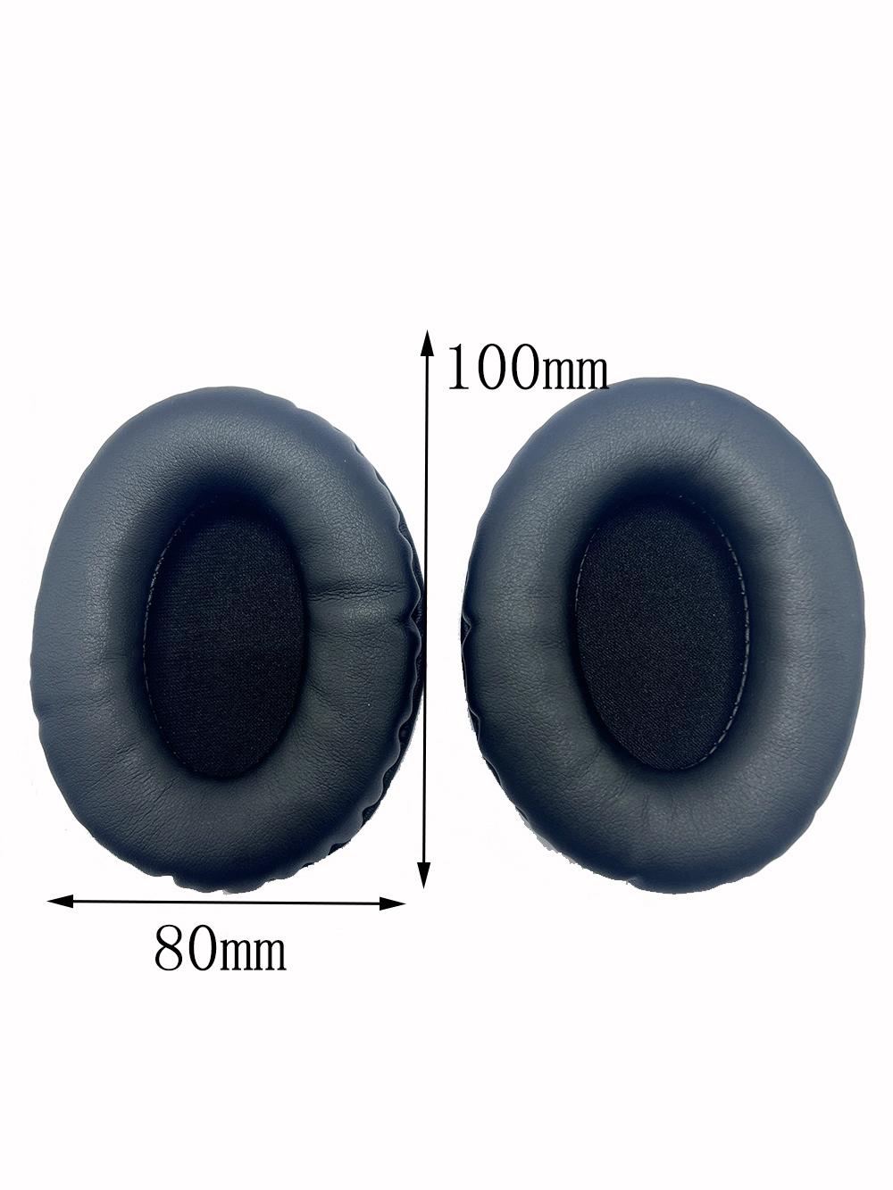 Ovale Oorkussens Voor Koptelefoonhoezen Spons Leer Schuim Kussen 60*70 60*80 65*85 70*90 75*95 80*100 85*100 85*105 90*105 90*110 gray
