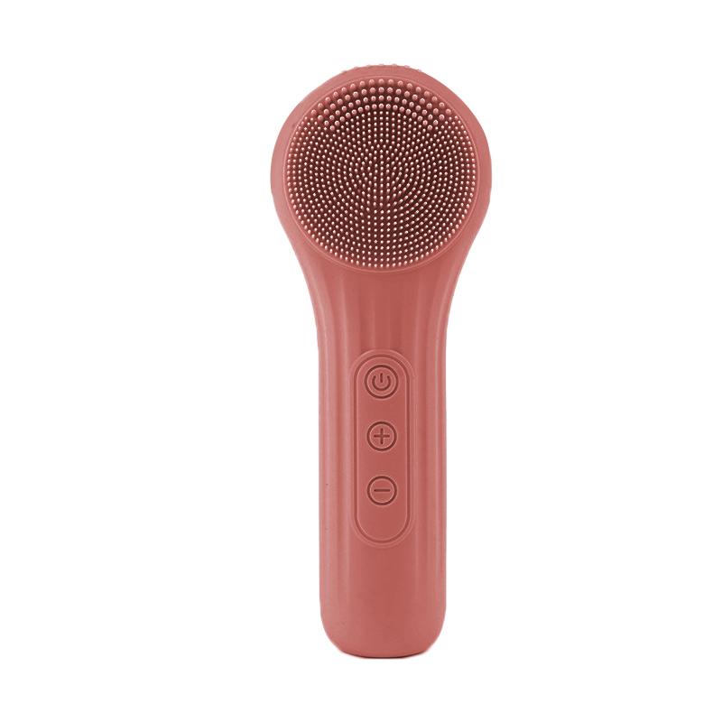 

Intelligent multifunctional electric facial brush, ultrasonic vibration silicone facial cleanser, magnetic charging червоний