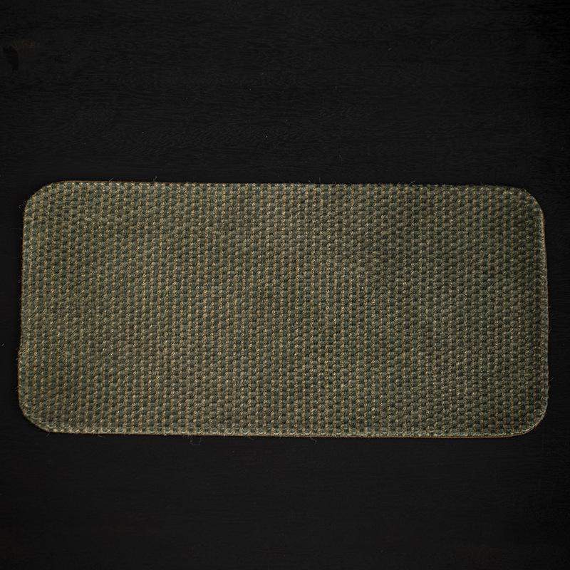 Miaozhu Xuan Retro Dwukolorowy Żakardowy Lniany Mata do Herbaty - Ręcznie Robiony Bieżnik Malowany Roślinnie do Chińskiego Wystroju Herbacianego