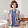 Hodo Women's Floral Cardigan & Top Two-Piece Set