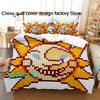 Sundrop FNAF Beding Set Single Twin Ful Quen King-Sized Dimensionsd Dimensions Bed Linen Set Adult People Bedrom Duvetcover Sets Anime Sundrop FNAF