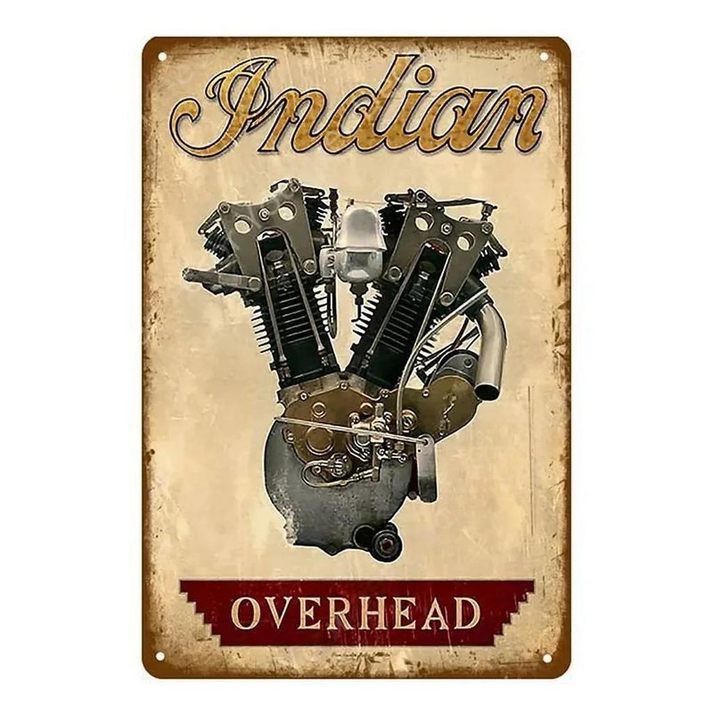 Plaque Metal Tin Signs Old Motorcycles Wall Decoration Vintage Art Posters Iron Painting for Man Cave Home Cafe Garden Club Bar