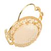 With Handle Metal Fruit Tray Metal Food Display Basket Fruit Serving Basket  Kitchen Countertop