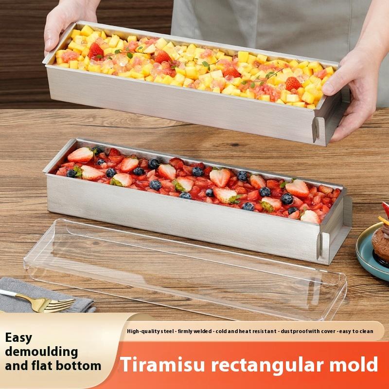 Tiramisu Formă Detașabilă Suport Inox Cutie Embrion Tort Tavă Lungă Set Unelte Spatulă Formă Tort Bucătărie Accesorii Bucătărie