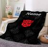 Custom Name Robo Battle Flannel Blanket Throw Blanket Soft Warm Sofa Bed Decor Unique Gift