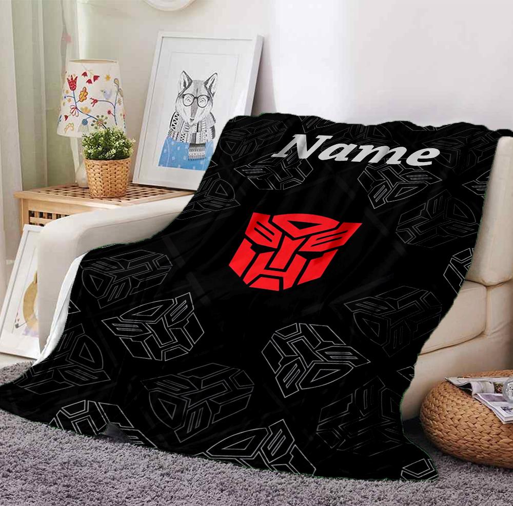Custom Name Robo Battle Flannel Blanket Throw Blanket Soft Warm Sofa Bed Decor Unique Gift
