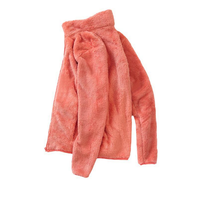 Outdoor Winter Fleece Pajamas: Warm Women's Jacket & Men's Casual Cardigan Hoodie.