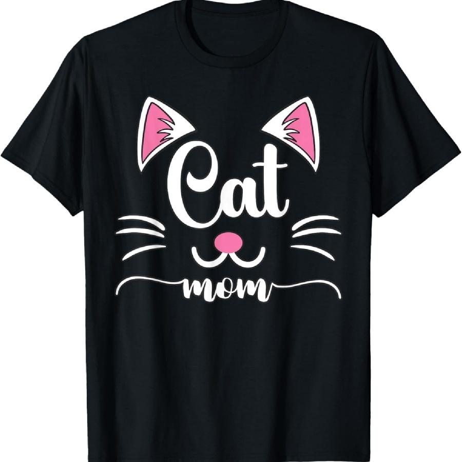 Cat Mom Cat Mama Pet Lover Mother Family Matching Women T-Shirt