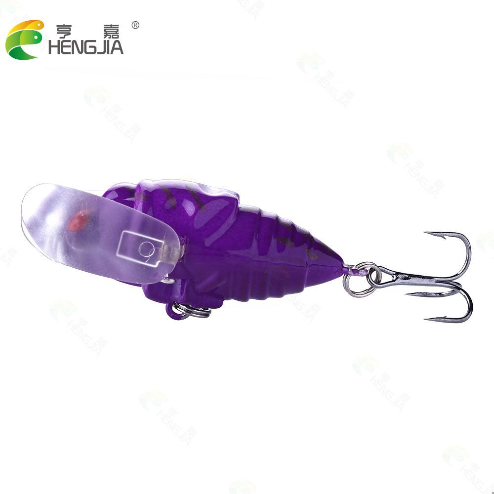 8Bionic Cicada Lure Hook Bait4CM6GFloating Water Freshwater Fishing Bait Fishing Gear Fishing Supplies