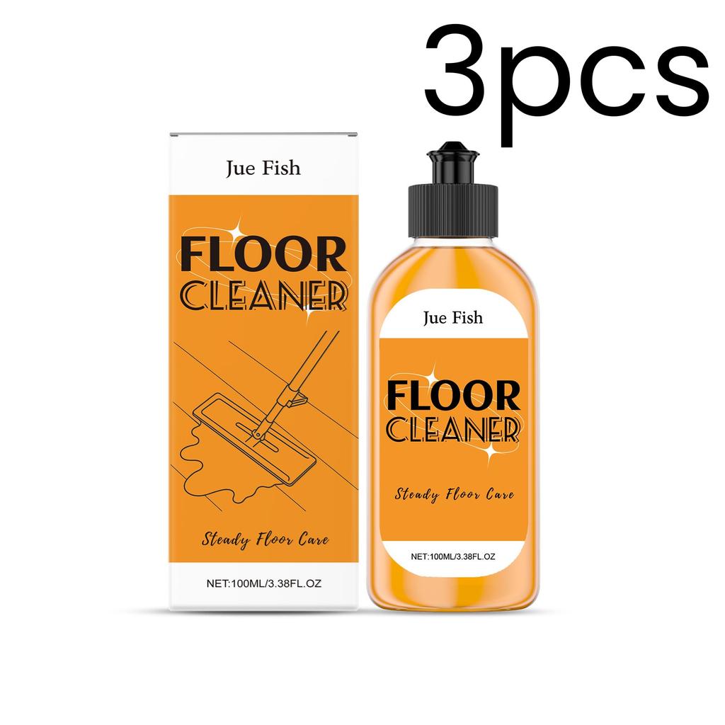 Jue Fish Floor Cleaner for Tiles Wooden Deep Cleaning Fresh Scent Gentle Formula Household Maintenance Floor Stain Remover 100ml