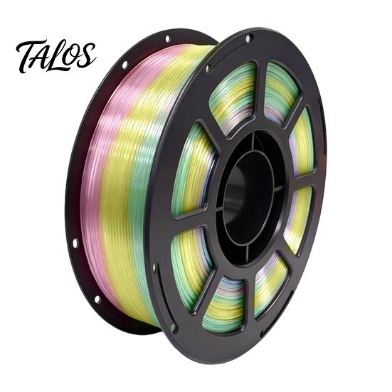 3D Printer Consumables Rainbow Gradient PETG Filament for Printer, 1.75mm 1Kg Spool Candy Color Filament, Multicolor Most Printers Supplies